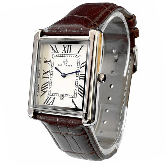 The Mayfair Tank Watch - Sterling Weave