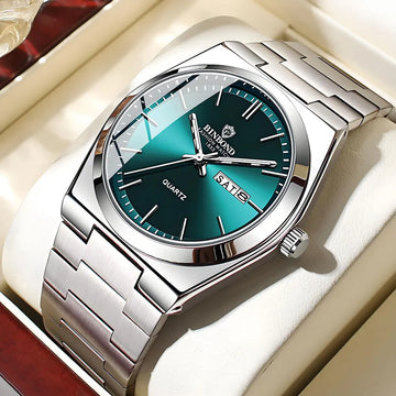 BINBOND 102 New Men's Watch Fully Automatic Waterproof Fashion Business Trend Double Calendar Watches for Man Relógio Feminino