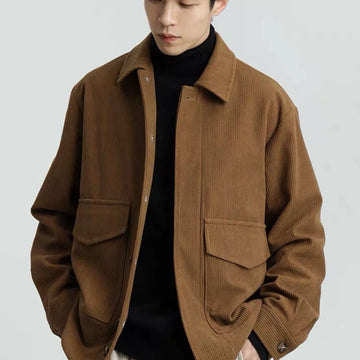 Spring Autumn New Corduroy Casual Jacket WinterMen Retro Korean Fashion Coat Men Jackets Coats Streetwear Men Clothing