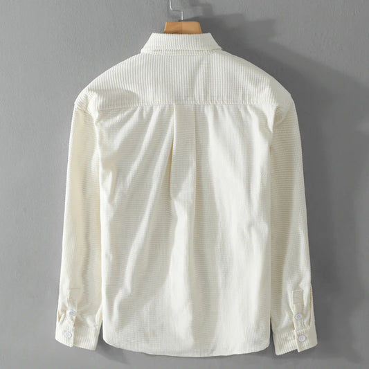 New Style Long-sleeve Casual Thickness Corduroy Comfortable Brand Shirts For Men Fashion Tops Clothes Camisa Masculina Drop-ship